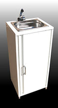 TMM Mobile con lavello bianco,con inclusi accessori, trasportabile, lavello da campeggio