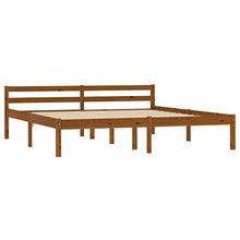 SKM Giroletto con 4 Cassetti Marrone Miele Legno di Pino 180x200 cm (43.28kg)