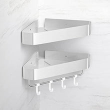 LIVIKEY 2 Mensole Da Doccia Senza Fori, Per Bagno E Cucina, In Alluminio Spesso, Finitura Opaca, Colore: Argento