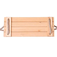 XIUYU Albero Legno Seat Swing, Coperta di Corda Esterna di Legno un'altalena for i Bambini di età i Bambini, 40 * 16.2 * 1.2cm