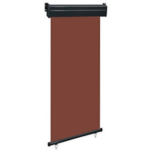 vidaXL - Tenda da sole laterale per balcone, 100 × 250 cm, colore: Marrone