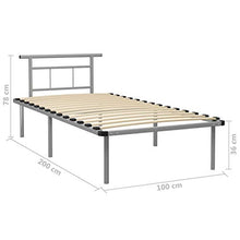 FAMIROSA Giroletto Giroletto Grigio in Metallo 100x200 cm