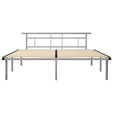 vidaXL Giroletto Grigio in Metallo 180x200 cm