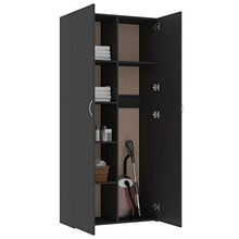 FAMIROSA Armadietto Grigio 80x35,5x180 cm in Truciolato