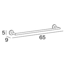Inda A1018CCR Gealuna Portasalviette, Ottone, Cromato, 9 x 65 x 5 cm