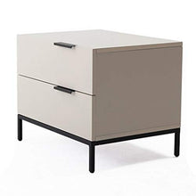 Comodino Comodino Moderno Due cassetti armadietto Multifunzione Camera da Letto (Color : Bianca, Size : 55 * 41 * 41cm)