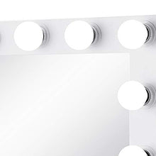 OldFe 80x65cm Il Specchio Trucco Tonde Professionale 14pz LED Il Specchio Trucco con Luci Regolabili in Bianco