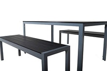 Chicreat C382.01 panchina da Giardino, Alluminio, Argento Grigio, 135 x 40 x 45 cm, Silver