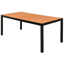 vidaXL Set da Pranzo da Giardino 7 pz in Rattan PVC Nero e Marrone