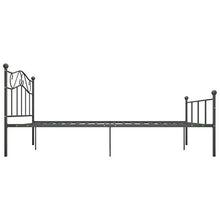 Tidyard Giroletto Grigio in Metallo 140x200 cm,Metallo,Forte e Robusto,Design Elegante,Confortevole