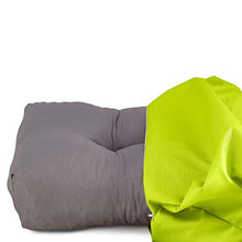 Spatium Cuscini per Pallet Sfoderabili Impermeabile Rivestimento Trapuntato Cuscino per bancale Euro Sedile Schienale 20 cm di Spessore Mela Verde Set da 2