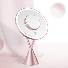 PYROJEWEL. Specchio da Tavolo Specchio cosmetico con Il Desktop Lampada LED 5X riempimento Lente di ingrandimento del Desktop Luce a LED Specchio Xuan - Una Visita Vale la Pena