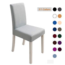 1/2/4 / 6Pcs Set di Fodere per Sedia per Sedia da Pranzo, Fodere per Sedie Elasticizzate in Spandex Tinta Unita, per Sala da Pranzo Hotel per Banchetti di Nozze (Grigio Chiaro, 1Pz) A