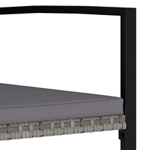 FAMIROSA Set da Pranzo da Giardino 5 pz in Polyrattan Grigio-5712