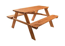 ADGO - Set con tavolo e panche da giardino per bambini, 90 x 90 x 49 cm