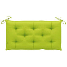 vidaXL Cuscino per Dondolo Verde Brillante 100 cm in Tessuto