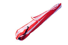 Joy Summer Ombrellone Spiaggia 200 cm in Polycotton Palo in Ferro Laccato Rosso Punta a Vite Mare Lido Vulcano - Rosso