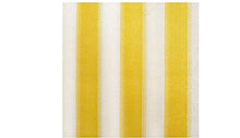 Zerone - Tenda a rullo per esterni, per balconi, giardini, cortili, giallo/bianco, 100 x 140 cm