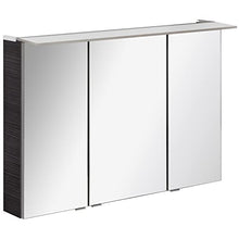 FACKELMANN B.Perfekt - Set di mobili da bagno con lavabo in ceramica, 100 cm e armadietto a specchio a LED