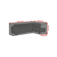Coperture per Angolari Arredo Giardino 210d Oxford, Telone Impermeabile per Telo Copri Divano A Forma L, Esterno Mobili da Giardino Coperture Antipolvere,286x222cmx82cm(112 * 87in*31in)