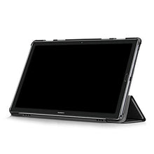 Artfeel Cover per Huawei MediaPad M6 10.8 2019,Sottile Leggero Pelle Smart Supporto Custodia con Auto Sveglia/Sonno,Slim Flip Folio Magnetico Tablet Caso,Nero