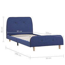 SKM Giroletto Blu in Tessuto 90x200 cm (21.4kg)