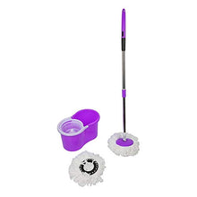 SSAYY Mop Set di Mocio Rotante Magico A 360 ° Testina Girevole per   Secchio in Microfibra con Testina Girevole