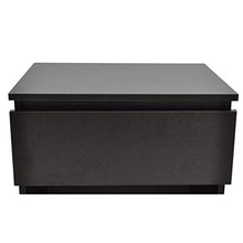 SKM Comodino con 1 Cassetto Nero 2 pz