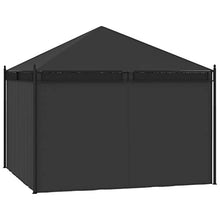 vidaXL Gazebo con Tende 3,5x3,5x3,1 m Antracite