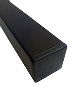 Générique PL250NC30 - Gambe per letto/rete X4, in metallo, diametro 30, altezza: 25 cm, colore: Nero
