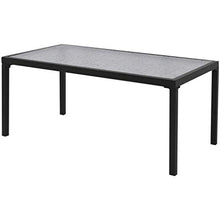 FAMIROSA Set da Pranzo da Giardino 4 pz in Textilene Nero
