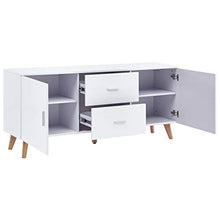 SKM Credenza Bianca 160x40x70 cm in MDF