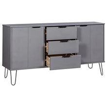 vidaXL Credenza New York Range Bianca in Massello di Pino
