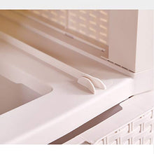 Contenitore rettangolare a 3 cassetti con 3 cassetti in effetto rattan, dimensioni circa 40 x 35 x 68 cm, beige