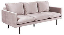 Amazon Brand - Movian Eli - Divano a 3 posti, 85 x 200 x 83 cm (Lu x La x A), rosa polvere - Arredi Casa
