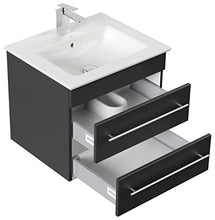 Mobile bagno con lavabo Villeroy & Boch Venticello 60cm nero satinato
