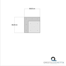 Oresteluchetta Elemento angolare BLUE Divano modulare, Cotone, Unica