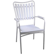 adami Poltrona da Giardino in Polywood con Schienale Svasato 55x63H93cm Creta Bianca