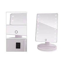 Specchio per Il Trucco Trucco Schermo LED Specchi Professional Touch Specchio da Toilette con 16 Luci A LED Salute Bellezza Controsoffitto Regolabile 180 Rotating