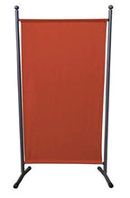 QUICK STAR Paravento da Giardino 180 x 78 cm Divisorio in Tessuto Balcone Protezione della Privacy Rosso-Arancio