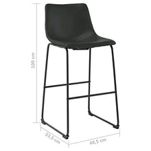 vidaXL Sgabello da Bar Grigio in Similpelle