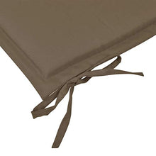 vidaXL Cuscino per Panca da Giardino Grigio Talpa 120x50x3 cm