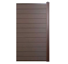 Mendler Pannello supplementare frangivento Stretto Privacy Sarthe WPC 95cm Marrone