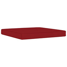 vidaXL Cuscino per Pouf su Pallet Rosso Vino in Tessuto