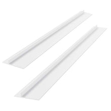 Coperchio della Stufa in Silicone da 2 Pezzi Riempitivo Resistente al Calore a Lunga E Lunga Apertura Trabocca Sigilli tra Piano Cottura Bancone - Facile da Pulire (25 Pollici