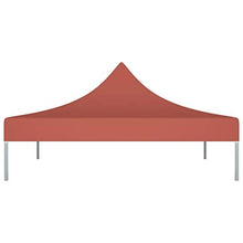 vidaXL Tetto per Tendone per Feste 3x3 m Terracotta 270 g/m²