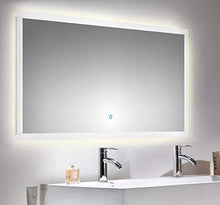 Set di mobili da bagno PersepolisXL nero satinato con 2 colonne e specchio a LED
