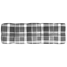 vidaXL Cuscini per Divano Pallet 5 pz Grigio Motivo a Quadri
