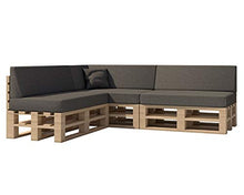 Haus & Garten Cuscino per pallet da giardino Madera, ideale per interni ed esterni, lavabile, sfoderabile, cuscino da seduta e per schienale