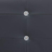 SKM Letto con Materasso Nero in Similpelle 180x200 cm (54.75kg)